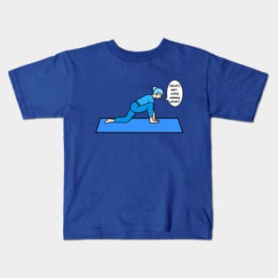 Yoga low lunge pose Kids T-Shirt